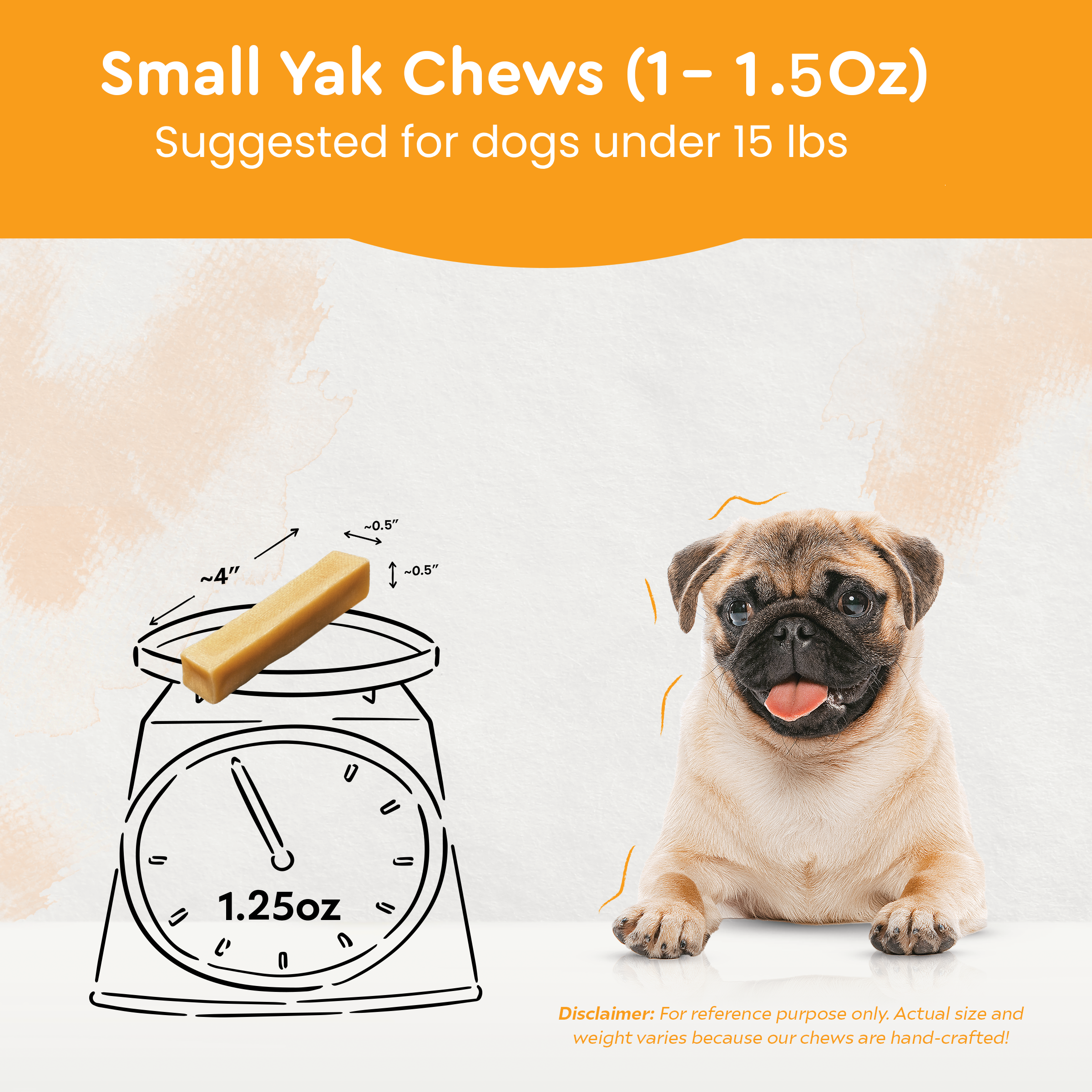 Wholesale Regular Yak Chews (Packaged)